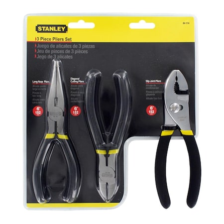 Tool Time Three-Piece Pliers Set Forged Stainless Steel ST - TO2196849